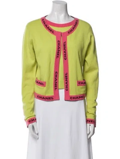 Pre-owned Chanel Vintage 1995 Sweater In Green