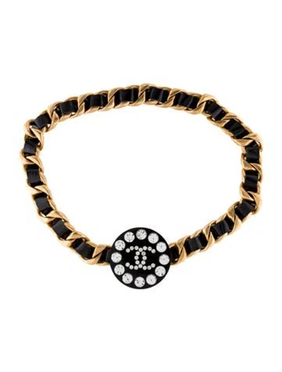 Pre-owned Chanel Vintage 1995 Waist Belt In Black