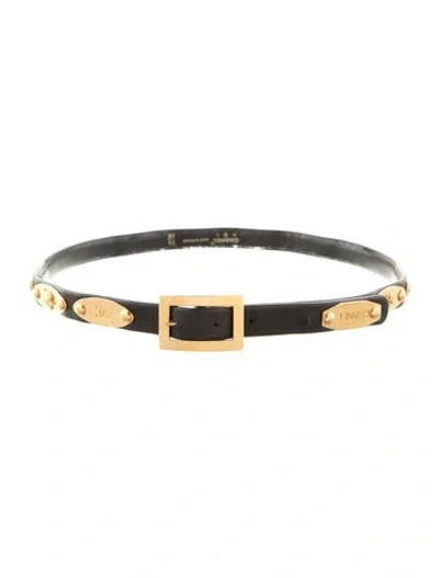 Pre-owned Chanel Vintage 1995 Waist Belt In Black