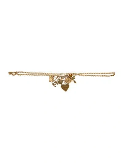Pre-owned Chanel Vintage 1995 Waist Belt In Gold