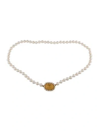 Pre-owned Chanel Vintage 1995 Waist Belt In Gold