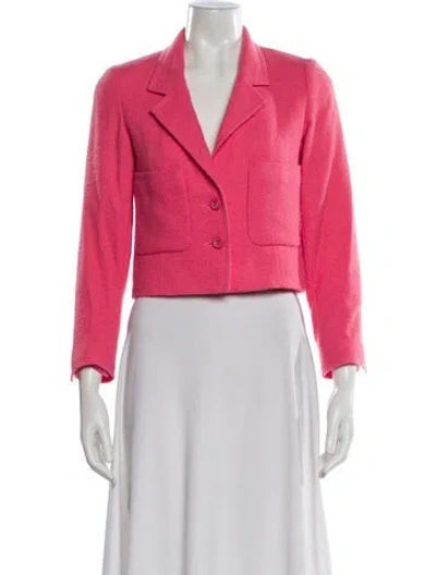 Pre-owned Chanel Vintage 1996 Biker Jacket In Pink