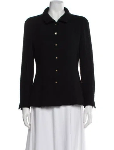 Pre-owned Chanel Vintage 1996 Blazer In Black