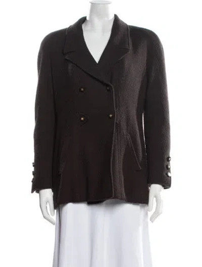 Pre-owned Chanel Vintage 1996 Blazer In Brown