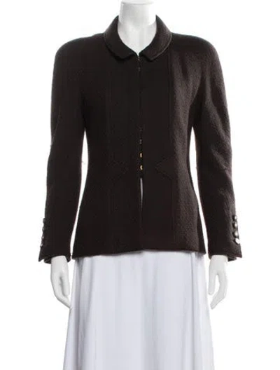 Pre-owned Chanel Vintage 1996 Blazer In Brown