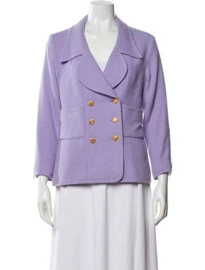 Pre-owned Chanel Vintage 1996 Blazer In Purple
