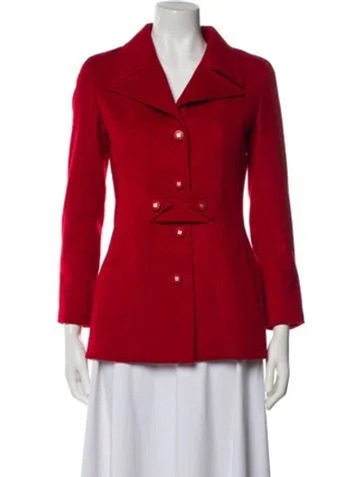 Pre-owned Chanel Vintage 1996 Blazer In Red
