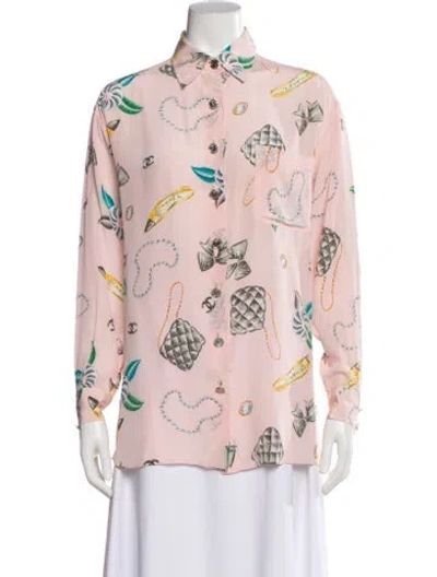 Pre-owned Chanel Vintage 1996 Blouse In Pink