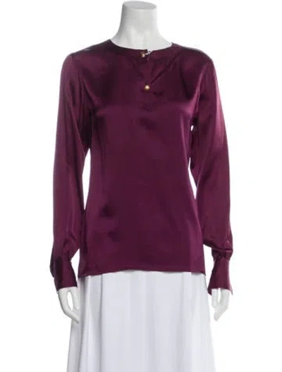 Pre-owned Chanel Vintage 1996 Blouse In Purple