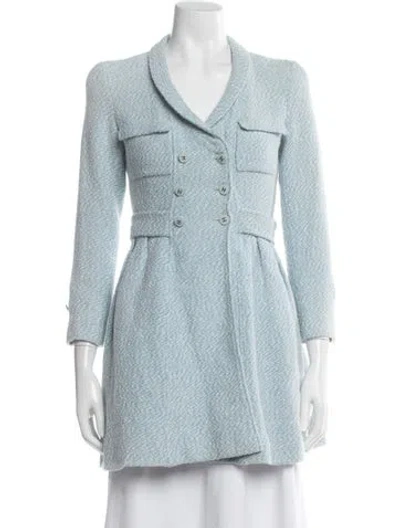 Pre-owned Chanel Vintage 1996 Coat In Blue