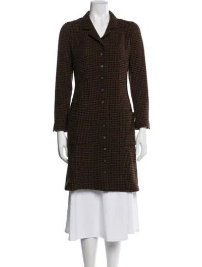 Pre-owned Chanel Vintage 1996 Coat In Brown
