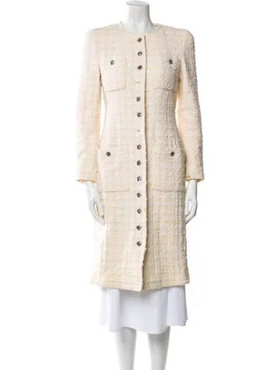 Pre-owned Chanel Vintage 1996 Coat In Neutral