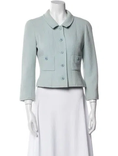Pre-owned Chanel Vintage 1996 Evening Jacket In Blue