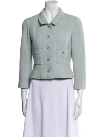 Pre-owned Chanel Vintage 1996 Evening Jacket In Blue