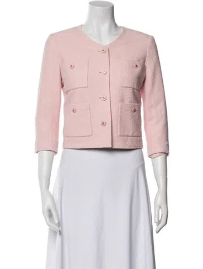 Pre-owned Chanel Vintage 1996 Evening Jacket In Pink