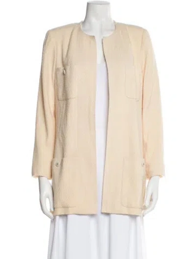 Pre-owned Chanel Vintage 1996 Evening Jacket In Yellow