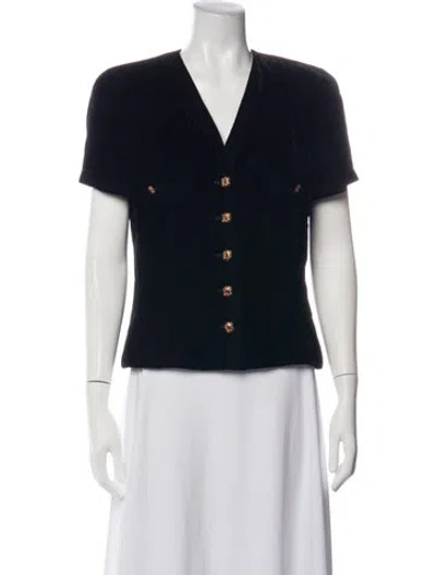 Pre-owned Chanel Vintage 1996 Jacket In Black