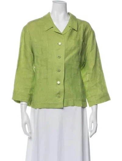 Pre-owned Chanel Vintage 1996 Jacket In Green