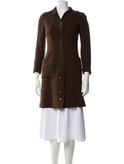 Pre-owned Chanel Vintage 1996 Peacoat In Brown
