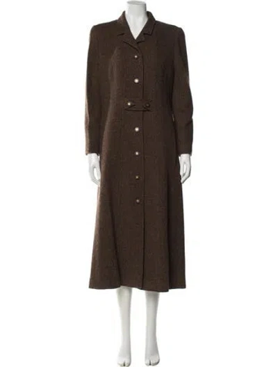 Pre-owned Chanel Vintage 1996 Peacoat In Brown