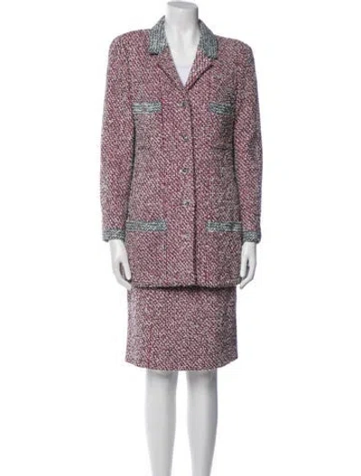Pre-owned Chanel Vintage 1996 Skirt Suit In Pink