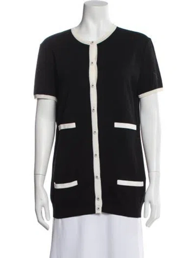 Pre-owned Chanel Vintage 1996 Sweater In Black