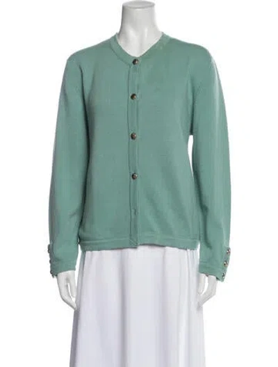 Pre-owned Chanel Vintage 1996 Sweater In Green