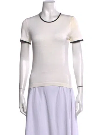 Pre-owned Chanel Vintage 1996 T-shirt In White