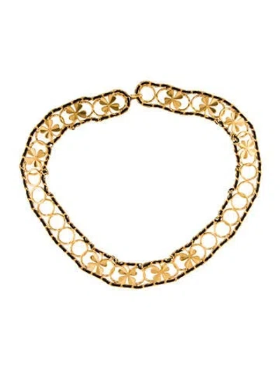 Pre-owned Chanel Vintage 1996 Waist Belt In Gold