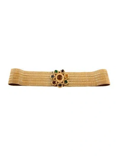 Pre-owned Chanel Vintage 1996 Waist Belt In Gold