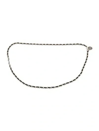 Pre-owned Chanel Vintage 1996 Waist Belt In Silver