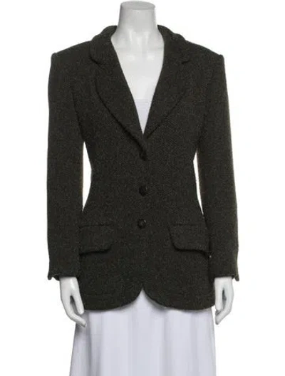 Pre-owned Chanel Vintage 1997 Blazer In Green