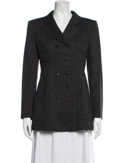 Pre-owned Chanel Vintage 1997 Blazer In Grey