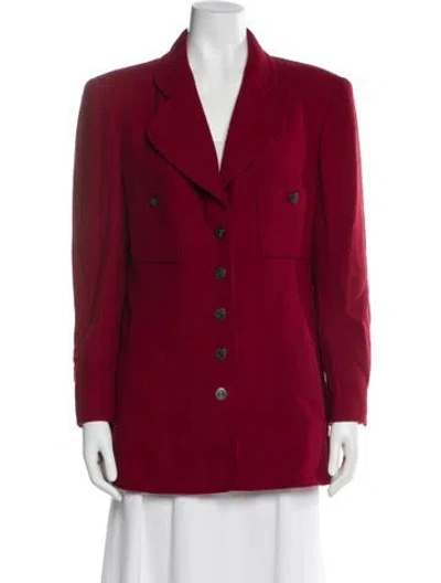 Pre-owned Chanel Vintage 1997 Blazer In Red