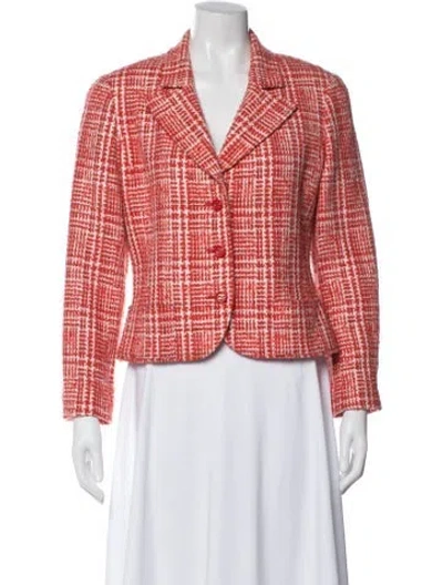 Pre-owned Chanel Vintage 1997 Blazer In Red