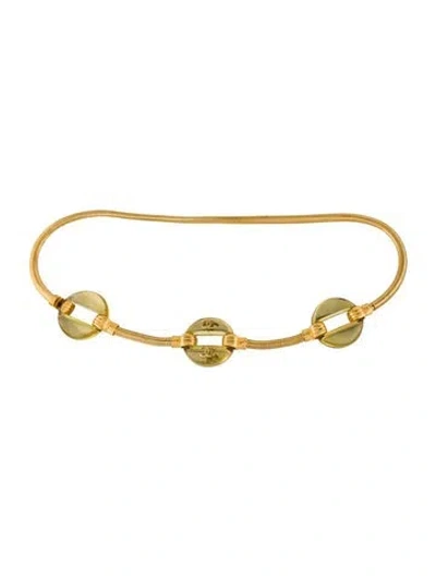 Pre-owned Chanel Vintage 1997 Chain-link Belt In Gold