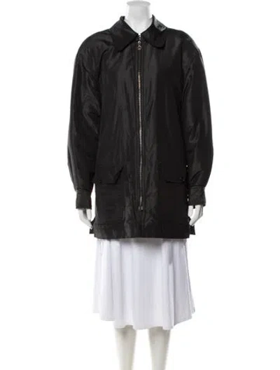 Pre-owned Chanel Vintage 1997 Coat In Black