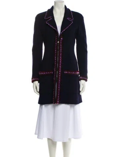 Pre-owned Chanel Vintage 1997 Coat In Blue