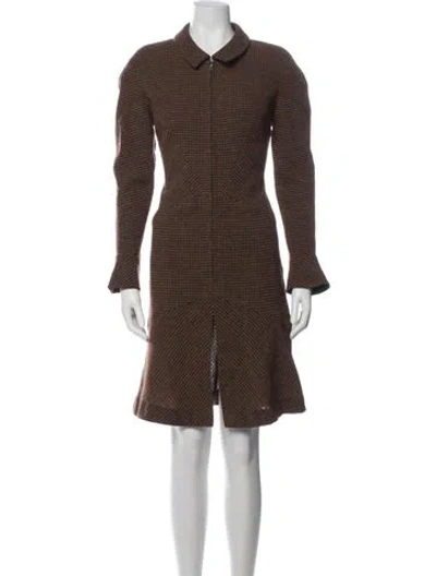 Pre-owned Chanel Vintage 1997 Coat In Brown