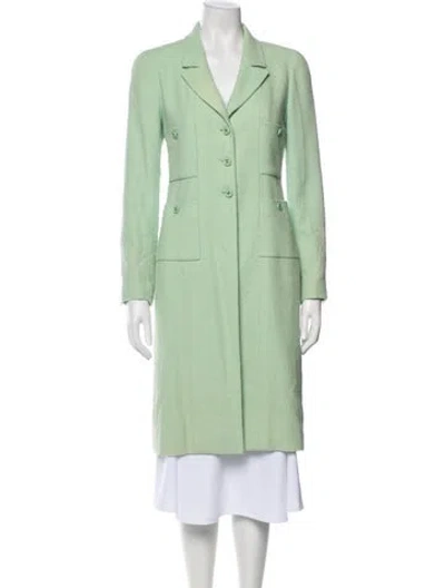 Pre-owned Chanel Vintage 1997 Coat In Green