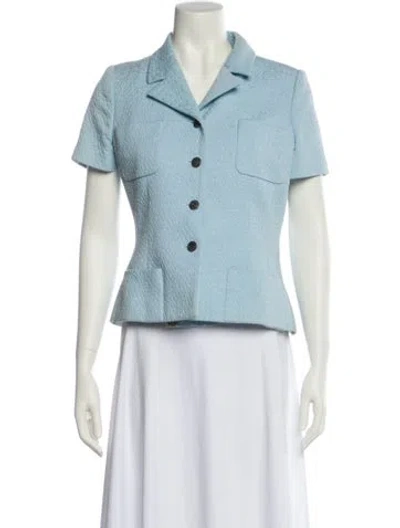Pre-owned Chanel Vintage 1997 Evening Jacket In Blue
