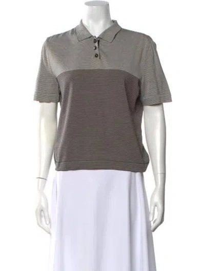 Pre-owned Chanel Vintage 1997 Polo In Black/grey
