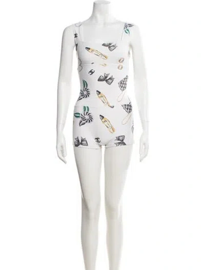 Pre-owned Chanel Vintage 1997 Romper In White