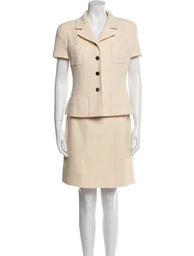 Pre-owned Chanel Vintage 1997 Skirt Set In Neutral