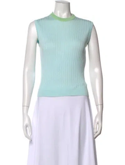 Pre-owned Chanel Vintage 1997 Sweater In Blue/green