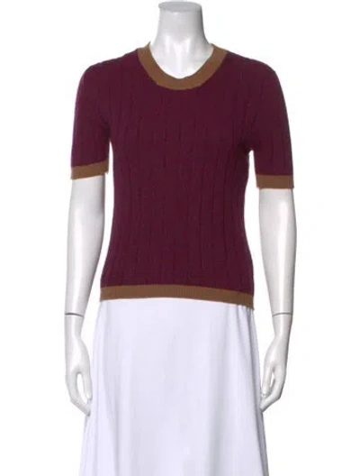 Pre-owned Chanel Vintage 1997 Sweater In Burgundy
