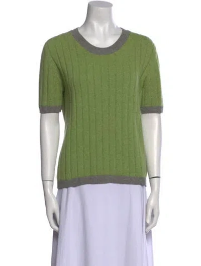 Pre-owned Chanel Vintage 1997 Sweater In Green