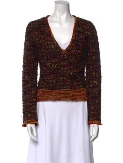 Pre-owned Chanel Vintage 1997 Sweater In Orange