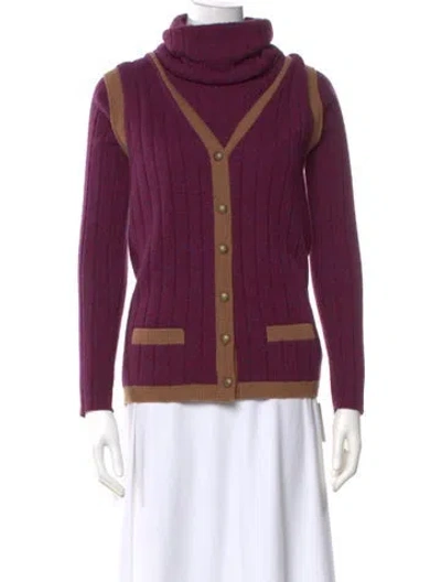 Pre-owned Chanel Vintage 1997 Sweater In Purple