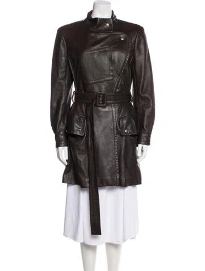 Pre-owned Chanel Vintage 1997 Trench Coat In Brown